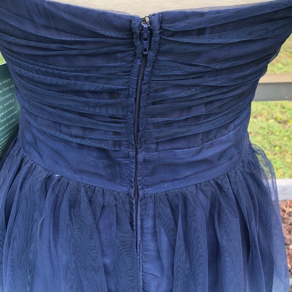 NWT Blue Ombré Strapless Prom/Cocktail Dress - Picture 6 of 7